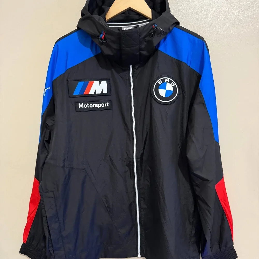 Puma BMW Motorsport Racing Full Zip Jacket Windbreaker Mens 539651-04 NEW